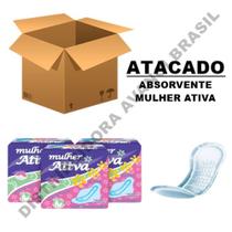 Kit 60 Absorventes Mulher Ativa Com e Sem Abas Promoção Kit 60 Absorventes Mulher Ativa Com e Sem Abas Promoção