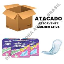 Kit 60 Absorventes Mulher Ativa Com e Sem Abas Promoção