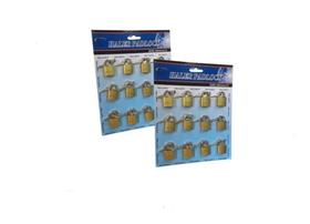 Kit 60 Cadeados 5 Cartela 25mm Malas, Armário, Janelas, Galpões Oferta