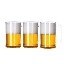 Kit 60 Canecas de Chopp Acrílico Transparente 400ml