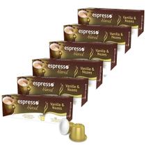 Kit 60 Cápsulas de Café Espresso Blend Sabor Vanilla e Nozes Compatíveis com Nespresso Kit 60 Cápsulas de Café Espresso Blend Sabor Vanilla e Nozes Compatíveis com Nespresso