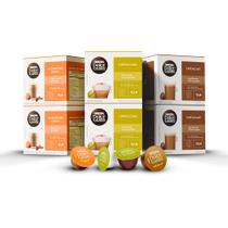 Kit 60 Cápsulas Nescafé Dolce Gusto - Mochaccino Canela, Cappuccino e Au Lait
