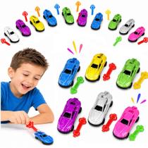 Kit 60 Carrinhos com Lançador p/ Prendas De Festa Infantil Menino Aniversário Top