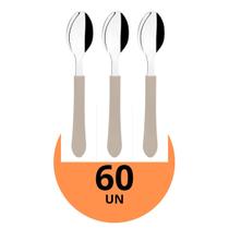 Kit 60 Colheres Chá Aço Inox Tramontina Cabo Cinza