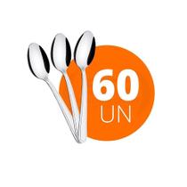 Kit - 60 Colheres De Sobremesa Búzios Em Aço Inox Csibag - Tramontina