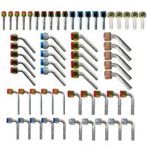 Kit 60 Conexões Ar Cond Oring Fêmea 6 8 10 E 12mm Alumínio