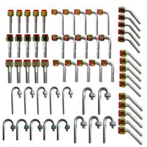 Kit 60 Conexões Ar Cond Oring Fêmea 6mm 8mm 10mm Alumínio Kit 60 Conexões Ar Cond Oring Fêmea 6mm 8mm 10mm Alumínio