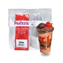 Kit 60 Copos Descartáveis Cristal 500ml - Sem Tampa