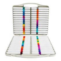 Kit 60 Cores Canetinha Marcador De Tinta Acrílica Caneta 60 Cores RUI 6808-60