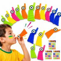 Kit 60 Cornetas Apito de Futebol Brinde Festa Infantil Copa Lembrancinha p/ Sacola Surpresa