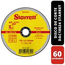 KIT 60 Disco de Corte 178x1,6 x 22,2mm DAC18024 Starret