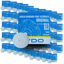 Kit 60 Disco Diagrama para Tacógrafo 7d Semanal - 125km/h - 10 un (VDO 14025005F)
