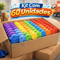 Kit 60 Esponjas de Banho Infantil Divertidas Macias Kit 60 Esponjas de Banho Infantil Divertidas Macias