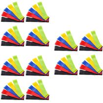 kit 60 faixas elastica de resistencia mini band para treino em casa yoga pilates multifuncional