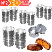 KIT 60 FORMA PÃO DE MEL Nº2 FORMINHA DOCE AÇO RESISTENTE