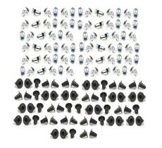 Kit 60 Grampos Metal Revestimento Forro Porta Fusca + 60 Chupetas Borracha