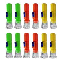 Kit 60 Lanternas Pequenas Chaveiro Led Lembrancinha Colorido