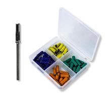 Kit 60 Lixas Refis 80 120 180 240 + Broca + Caixa Unhas Kit 60 Lixas Refis 80 120 180 240 + Broca + Caixa Unhas