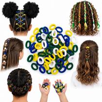 Kit 60 Mini Xuxinha De Cabelo cor verde branco azul amarelo Kit 60 Mini Xuxinha De Cabelo cor verde branco azul amarelo