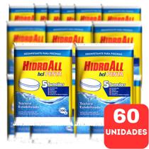 Kit 60 Pastilhas HCL Penta 5 em 1 Multi Ação 200g Hidroall