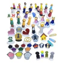 Kit 60 peças fluviais - Bert 3D - Bonecos para Constelação Familiar na água