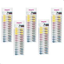 Kit 60 Pregador de Roupas Plástico Resistente Emborrachado Oba Flores Sanremo Kit 60 Pregador de Roupas Plástico Resistente Emborrachado Oba Flores Sanremo