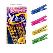 Kit 60 Prendedor de Roupas Plástico para Varal Lavanderia - Aguia Branca Kit 60 Prendedor de Roupas Plástico para Varal Lavanderia - Aguia Branca