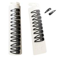 Kit 60 Presilhas De Cabelo Tic Tac Pequeno 3cm preta unissex