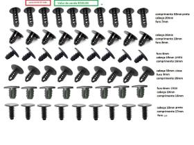 kit 60 presilhas forro renault sandero logan oroch captur duster