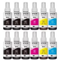 Kit 60 Refil Tinta T664 664 L355 L395 L220 L455 L380 L375 664 L365