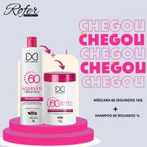 KIT 60 Segundos Obrigatórios Shampoo + Máscara Rofer