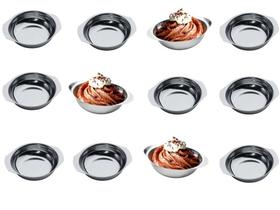 Kit 60 Taças de Inox para Sobremesa ou Sorvete sem Pedestal Kit 60 Taças de Inox para Sobremesa ou Sorvete sem Pedestal