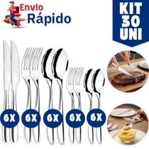 Kit 60 Talheres em Inox Premium Jogo Completo 12 Garfo 12 Faca 12 Colher 12 Colher de Sobremesa 12 Gardos de Sobremesa Kit 60 Talheres em Inox Premium Jogo Completo 12 Garfo 12 Faca 12 Colher 12 Colher de Sobremesa 12 Gardos de Sobremesa