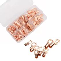 Kit 60 Terminal Terminais Olhal Compressao Em Cobre Para Fio Kit 60 Terminal Terminais Olhal Compressao Em Cobre Para Fio