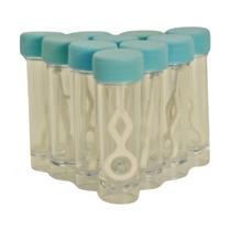 Kit 60 Und Tubete Bolha 9cm Acrílico Com A Tampa Colorida Kit 60 Und Tubete Bolha 9cm Acrílico Com A Tampa Colorida