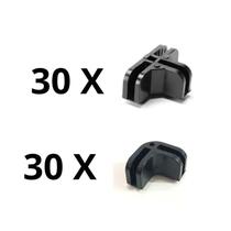 Kit 60 Unid. Conectivo Preto L e T