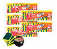 Kit 60 Unid Esponja Multiuso Com Ions De Prata Lava Louças Kit 60 Unid Esponja Multiuso Com Ions De Prata Lava Louças