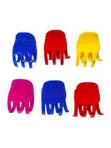 kit 60 Unidades Piranha Prendedor Média Cabelo Colorida 5cm