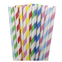 Kit 600 Canudinhos Coloridos Papel Biodegradável