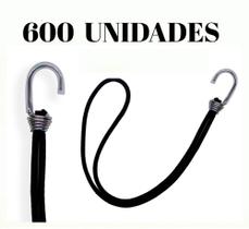 Kit 600 Elásticos Extensor Borracha p/ Caminhão Carreta PRETO