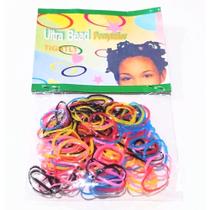 Kit 600 Elasticos pequenos de silicone para cabelo