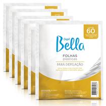 Kit 600 Folhas Plásticas para Depilação Depil Bella (10 Pacotes C/ 60 Cada)