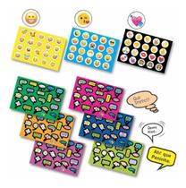 Kit 600 Stickers Figurinhas Frases Emoji Para Foto Scrapbook