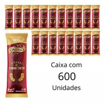 Kit 600un De Vinagre Castelo Bom Sabor Em Sachês De 4ml