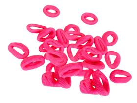 kit 60un Elástico Xuxinhas de cabelo rosa chiclete penteado