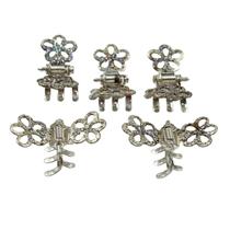 Kit 60un Mini Piranhas com Brilho Presilha para Cabelo Kit 60un Mini Piranhas com Brilho Presilha para Cabelo