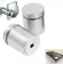 Kit 60Uni Prolongador 25X25M Inox Suporte Vidro Mad, Painel Kit 60Uni Prolongador 25X25M Inox Suporte Vidro Mad, Painel