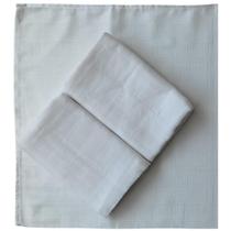 Kit 6,10,15 peças Fralda de Pano Branca com Bainha 68x70 100% Algodão Bebê enxoval