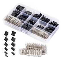 Kit 620 Conectores Dupont Macho/fêmea 2.54mm Com Maleta Organizadora