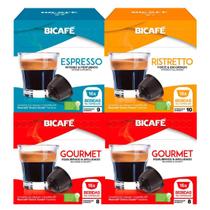 Kit 64 Cápsulas Compatíveis Dolce Gusto Café Bicafé